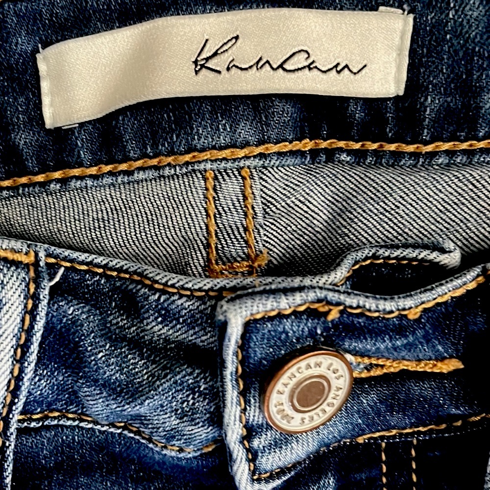 KAN CAN➕Deconstructed Mid Rise Stretch Jeans - Picture 5 of 6